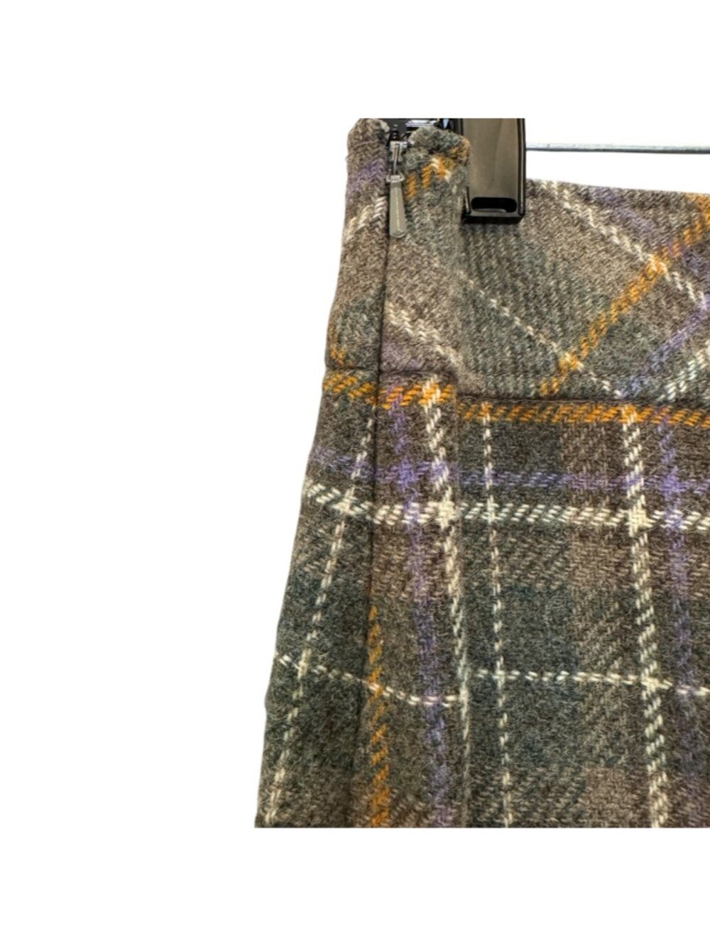 Vintage 90s L.L. Bean "Andover" Wool Mini Skirt Size 4 Preppy Earthy Academia - Picture 9 of 13